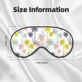 thumbnail image 5 of Xecao Hawaiian Coconut Tree for Soft Fluffy Sleeping Blindfold, Nap eye cover tailored for the utmost comfort for girls, women, kids, and adults., 5 of 7