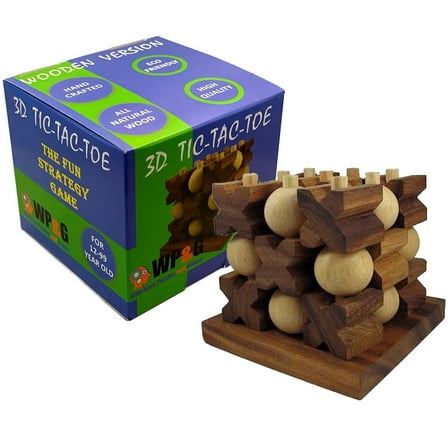 Tic-Tac-Toe 3D - Strategy Wooden Game