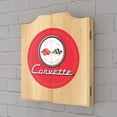 thumbnail image 4 of Corvette C1 Red Dart Board Cabinet Set with 6 Steel Tip Darts, 4 of 7