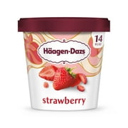 Haagen Dazs Strawberry Ice Cream, Gluten Free, Kosher, 14.0 oz