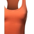 thumbnail image 4 of A2Y Women's Basic Cotton Casual Scoop Neck Cropped Racerback Tank Tops Ash Copper XL, 4 of 5