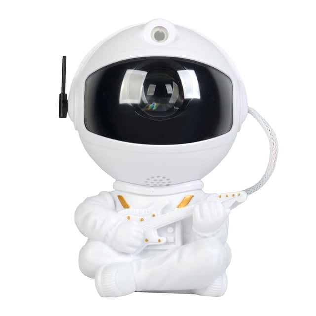 sweethay Proyector de cielo estrellado, portátil, encantador, recargable, LED, ángulo ajustable, dormitorio, luz nocturna, equipo de máquina de Electrónica guitarra blanca