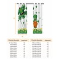 thumbnail image 6 of St. Patrick's Day Blackout Curtains for Bedroom, Lucky Shamrock Gnomes Flowers Leaves Green Thermal Insulated Kitchen Drapes with Grommets, Light Blocking Window Treatment, 2 Panels 52" x 45", 6 of 7