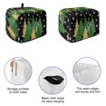 thumbnail image 5 of Toaster Cover 4 Slice, Black Christmas Tree Dustproof Bakeware Oven Protector with Top Hook, Green Golden Xmas Tree Snowflake Winter Waterproof Small Kitchen Appliance Toasters Dust Cover, 12"x11"x8", 5 of 9