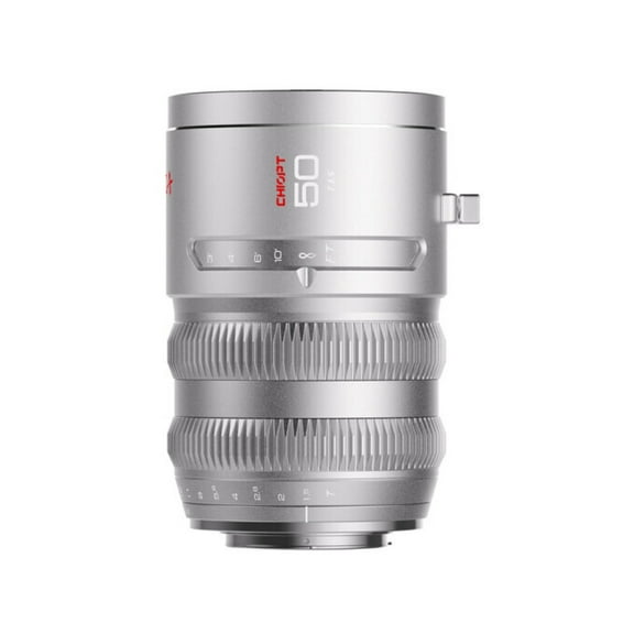 CHIOPT AURA 50mm T1.5-T22 Full-Frame Cinema Lens with Cine-Style 0.8 MOD Gearing and Low Distortion (Compatible with Sony E)