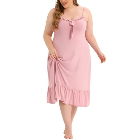 

Agnes Orinda Women s Plus Size Sleepdress Nightgowns Sleepwear Soft Comfy Camisole Cami Nightdress