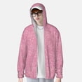 thumbnail image 3 of Xecao Glitter Pink for Sun Shirt-A lightweight, hoodie-style long-sleeve UV protection garment designed for other outdoor activities., 3 of 9