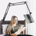 thumbnail image 1 of Tablet holder for bed, adjustable and foldable, 360 degree swivel, 1 of 5