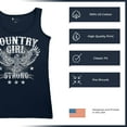 thumbnail image 6 of Country Girl Strong Eagle Women's Tank Top Distressed Patriotic Vintage Spread Wings Rural Pride Life Lovers Gift, 6 of 7