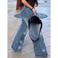 thumbnail image 2 of Womens Denim Sexy Straight Leg Jeans With Pockets And Floral Print Fashionable Casual Wear For Women Stylish Comfortable Denim Trousers Perfect For Every Occasion, 2 of 5