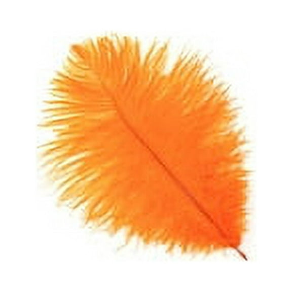 Zucker Feather Products Ostrich Feathers-Drabs - 9-12" - Orange