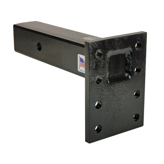 Rigid Hitch Solid Shank Pintle Mount for 2.5 Inch Receivers - Made in U.S.A.