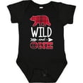 thumbnail image 3 of Inktastic Plaid Bear Wild and 1 with Arrow Boys or Girls Baby Bodysuit, 3 of 5
