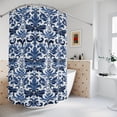 thumbnail image 3 of Floral Damask Fabric Shower Curtain, 3 of 4