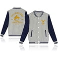 thumbnail image 1 of Chaquetas clásicas de moda con estampado de Yellowstone Dutton Ranch para hombres y mujeres, sudadera con botones de béisbol, chaqueta, tops, 1 of 4