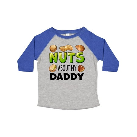 

Inktastic Nuts About My Daddy Peanut Almond Pistachio Gift Toddler Boy or Toddler Girl T-Shirt