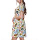 thumbnail image 2 of Easygdp Insects and Flowers para Vestido Transpirable de Mujer, Vestido Suelto de Manga Corta con Pliegues y Bolsillos para el Verano, 2 of 6
