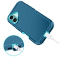 thumbnail image 5 of Petocase for iPhone 16 Plus Case,Shockproof Dust/Drop Proof 3 in 1 Full Body Rugged Heavy Duty Durable Cover,Green, 5 of 7