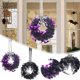 thumbnail image 1 of Xihbxyly Guirnalda de Halloween, Diseño Morado y Plateado, Decoración para Exteriores E Interiores, Decoración Única para El Hogar y Fiestas, Reutilizable para Eventos Temáticos, Tamaño 51,5 X 29 Cm, 1 of 7