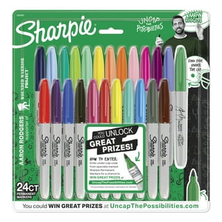Sharpie 1949558 Color Burst Permanent Markers Ultra Fine Point Assorted Colors 24-Count