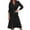 Black, variant on Great Gifts for Less Ofreoo Women's Solid Color Button Up Long Windbreaker With Lace Up Long Sleeves Hoodless Casual Jacket Jackets for Women