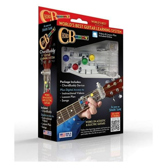 Chord Buddy 124832 Guitar Learning System - Digital Edition, Clear
