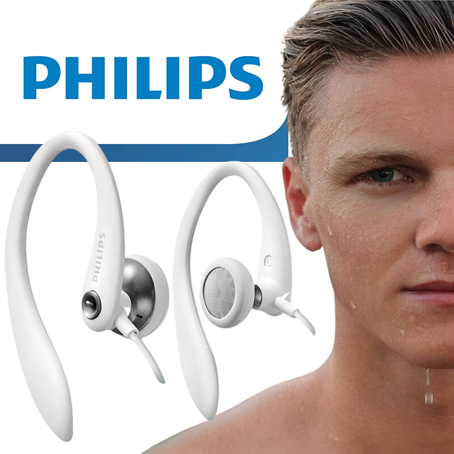 Philips in-Ear Sport Headphones W Mic (SHS3305WHT/27) White