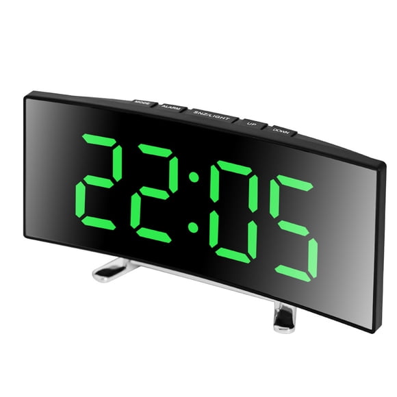 Alarm Clock for Bedroom, 7.5" Large Display LED Digital Clock with 7 Color Night Light,USB Phone Charger,Dimmer,Battery Backup,Easy to Set Loud Bedside Clock for Heavy Sleepers Adult Teen Kid Boy Girl