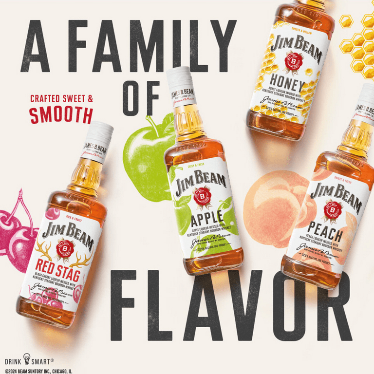 Jim Beam, Whiskey, Honey Flavored Whiskey 750 ml, 32.5% ABV