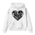 thumbnail image 3 of Valentine's Day Hoodies for Youth Hoodies Love Print Oversized Hoodie Long Sleeves Warm Loose Pullover Girls' Fashion Hoodies & Sweatshirts for Girls 8-9, 3 of 5