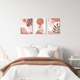 thumbnail image 2 of HOMEOART 3 Piece Boho Wall Art Prints Mid Century Modern Home Decor Paintings Abstract Geometric Wall Art Framed Ready to Hang (Pink), 2 of 11