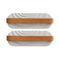 thumbnail image 3 of WHAMVOX 2pcs Bathroom Slipper Mounted Slippers Rack Bathroom Draining Shoes Rack Wave Pattern Shoes Shelf (Grey), 3 of 8