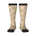thumbnail image 2 of Lsque Egg and Avocado Printed Crew Socks Men's Women's LightWeight Thin Casual Calf Socks ,Knee High Socks,Cotton Socks, 2 of 9