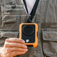 thumbnail image 2 of Ventilateur de Cou/taille Suspendu 2000mAh USB Mini Portable Rechargeable pour Camping Extérieur Randonnée Escalade Course Sports B, 2 of 6