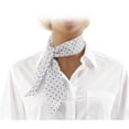 thumbnail image 3 of Unique Bargains 1 Pc Scarf Headband Print Design Neck Scarf for Women White Blue, 3 of 5