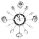 thumbnail image 3 of Relojes de pared de cocina,Relojes de pared decorativos de cocina grandes,decoración artística,Cocina Cubiertos Reloj de pared Vajilla Reloj de pared,Cubiertos utensilio de cocina con, 3 of 8