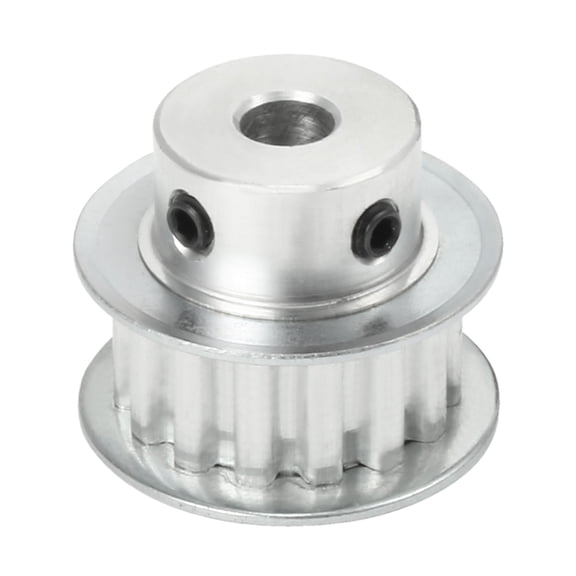 Uxcell 15 Teeth 6.35mm Bore 5.08mm Pitch Aluminum Timing Belt Pulley for 10mm Belt