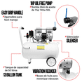 thumbnail image 4 of Compresor de Aire Marietta 1HP 50L libre de Aceite 50L 13 Gal para Dental, 4 of 8