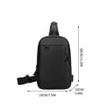 thumbnail image 3 of 100Fens Men's And Women's Crossbody Bag Large Capacity Chest Bag For Travel Wear- And Fashionable Crossbody Bag Waterproof Chest Bag, 3 of 5