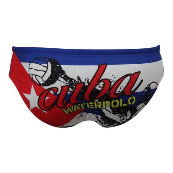 Men's Swimsuit Brief Athletic Swimwear Cuba Flag, Water Polo, Underwater Rugby, High Performance