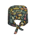 thumbnail image 2 of Vsdgher Colorful Hippie Men Women Adjustable Cap Working Hat Tie Back Cap, Work Cap, 2 of 7