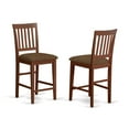 thumbnail image 2 of East West Furniture Dudley 7-piece Wood Dining Set with Fabric Seat in Mahogany, 2 of 2