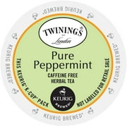 Twining's of London Pure Peppermint Tea, K-Cup Portion Pack for Keurig Brewers (24 Count) (1x16oz)