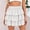White, variant on MGDXOX Women's Tiered Ruffle Mini Skirt Elastic Waist High Waist Flowy Skirt Casual Layered Swing Skirt for Beach and Party White XL