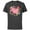 Charcoal, variant on Disney Princess Family Heart Dad of the Birthday Kid - Short Sleeve Cotton T-Shirt for Adults - Customized-Black