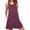 Mauve, variant on PPYOUNG Women Summer Casual Swing T-Shirt Dresses Beach Cover up Loose Tank Dress XL