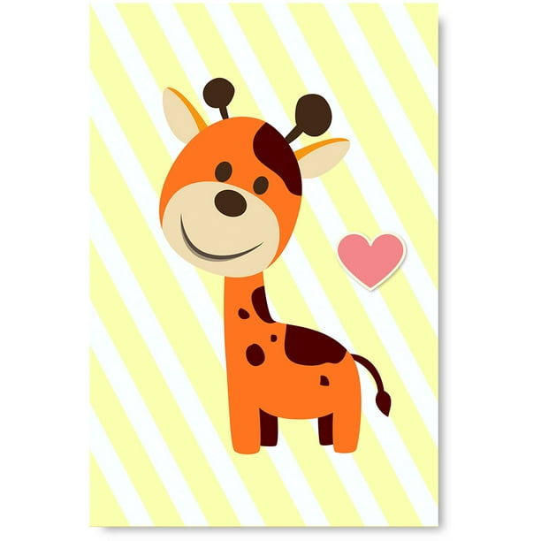 Awkward Styles Friends Forever Canvas Wall Art Giraffe Friends Forever Canvas Wall Art Giraffe