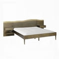 thumbnail image 3 of Queen-Size Bed Frame Boasting Live-Edge Headboard & Nightstands, 3 of 10