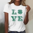 thumbnail image 1 of Fiudx Ofertas Flash Del Día Solo En Línea Camiseta Informal de Manga Corta con Cuello Redondo y Estampado a La Moda para Mujer, 1 of 4