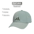 thumbnail image 3 of Women's adidas Influencer 3 Baseball Hat Color: White Size: N/A, 3 of 4